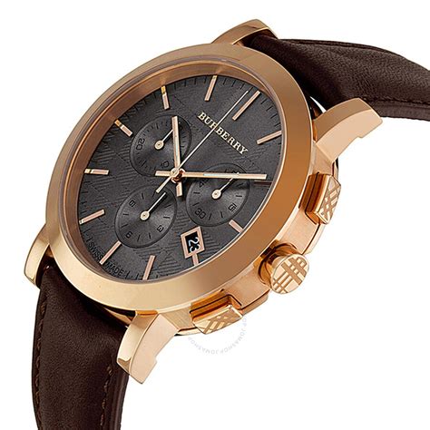 gold burberry watch men